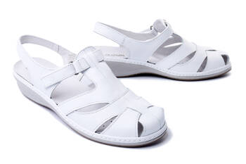 SUAVE 720007-03 white, sandały damskie