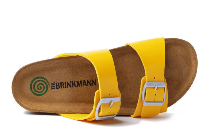 DR. BRINKMANN 700564-06 gelb, klapki damskie