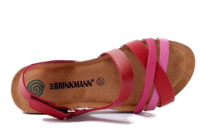 DR. BRINKMANN 710101-04 rouge, sandały damskie