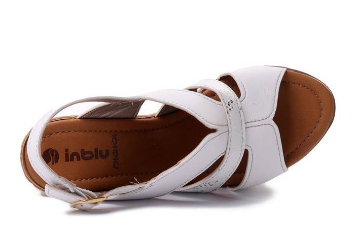 INBLU FG-36 001 biały, sandały damskie