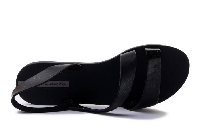 IPANEMA VIBE Sandal Fem 82429 black/glitter black, sandały damskie