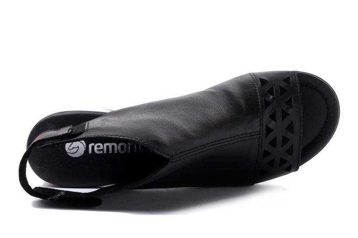 RIEKER REMONTE R8772-00 black, sandały damskie