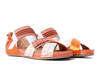 MACIEJKA 03375-26/00-5 biały+pomarańcz, sandały damskie