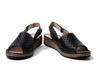 MANITU 910163-01 schwarz, sandały damskie