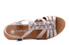 RIEKER V3822-90 metallic, sandały damskie