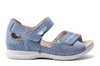RIEKER V7474-10 blue, sandały damskie