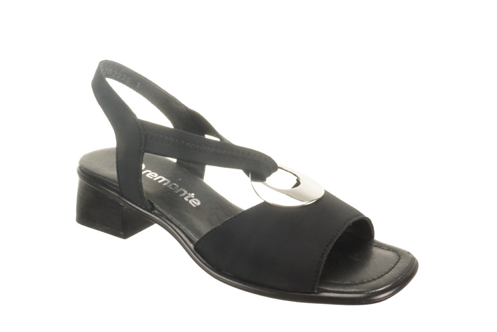 RIEKER REMONTE R5953-01 black, sandały damskie, sklep internetowy e-kobi.pl