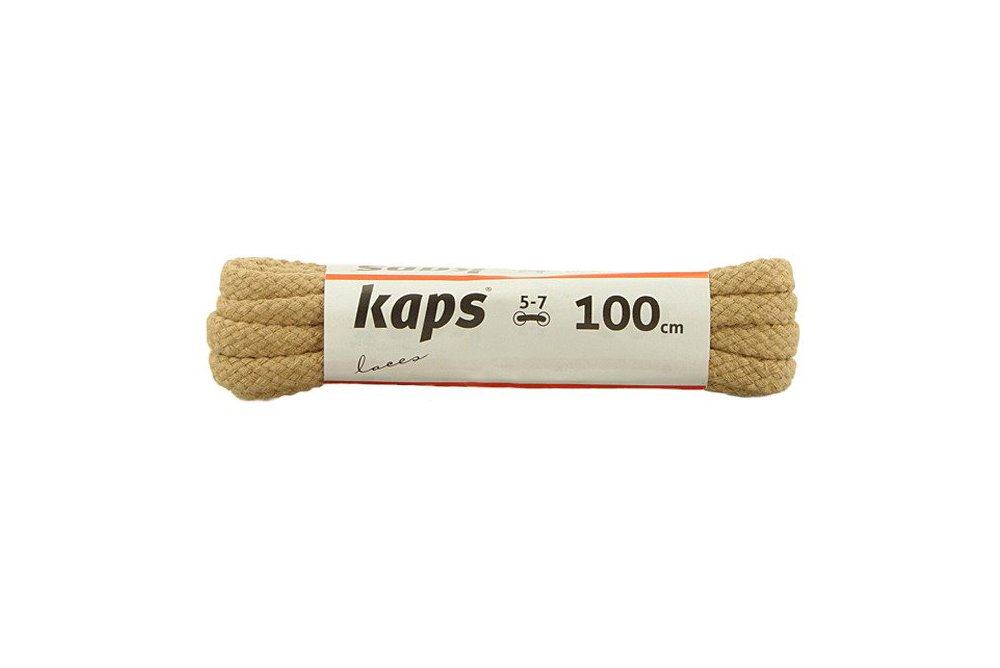 KAPS sznurowadła 100 cm 09_100_200_0010 beżowy, sznurowadła bawełniane, okrągłe, sklep internetowy e-kobi.pl