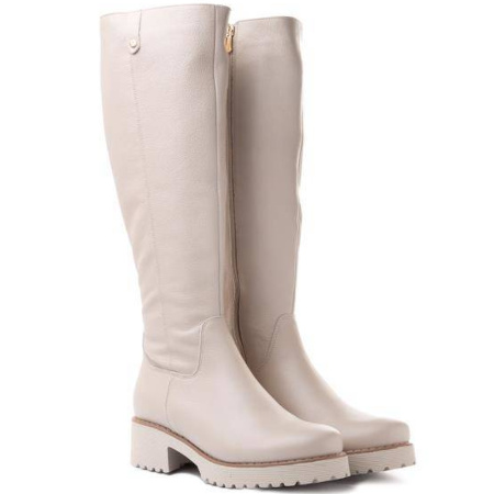 BIOECO BY ARKA 7644 2301 beż, kozaki damskie