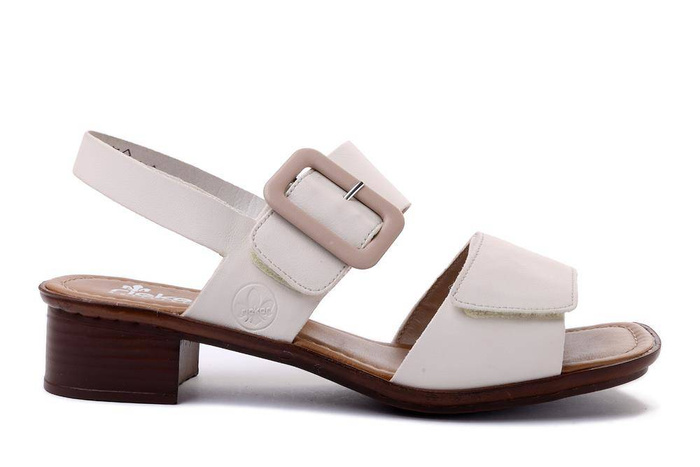 RIEKER 62663-60 beige, sandały damskie