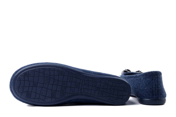 MANITU 340083-05 blue, kapcie damskie