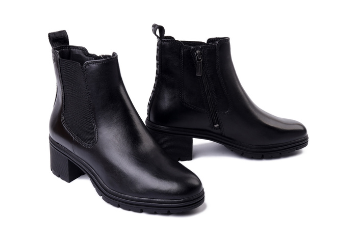TAMARIS 1-25456-43 001 black, botki damskie