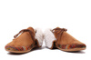 MANITU 340023-21 camel, kapcie damskie