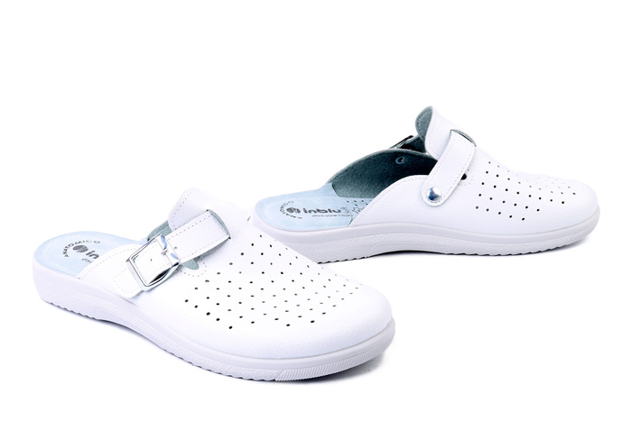 INBLU DG-15 001 biały, klapki męskie