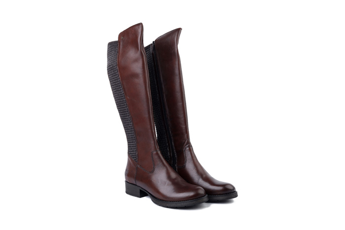 RIEKER Z9591-27 brown , kozaki damskie