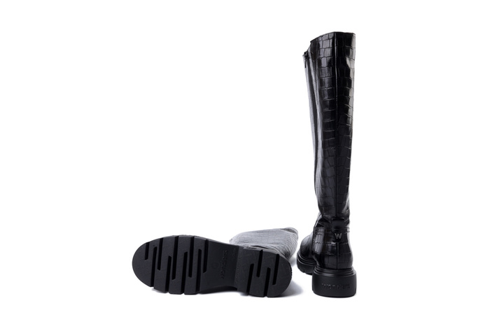 WONDERS A-4304 negro, kozaki damskie