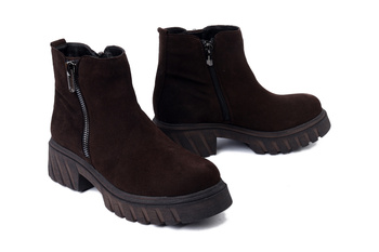 BIOECO BY ARKA 7858 2941+1290 brąz, botki damskie