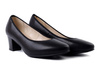 RIEKER 44650-04 black, czółenka damskie