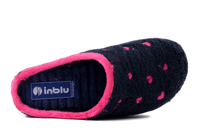 INBLU ET-33 004 granatowy, kapcie damskie