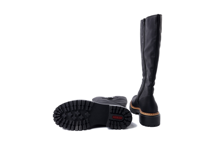 RIEKER 72694-00 black, kozaki damskie