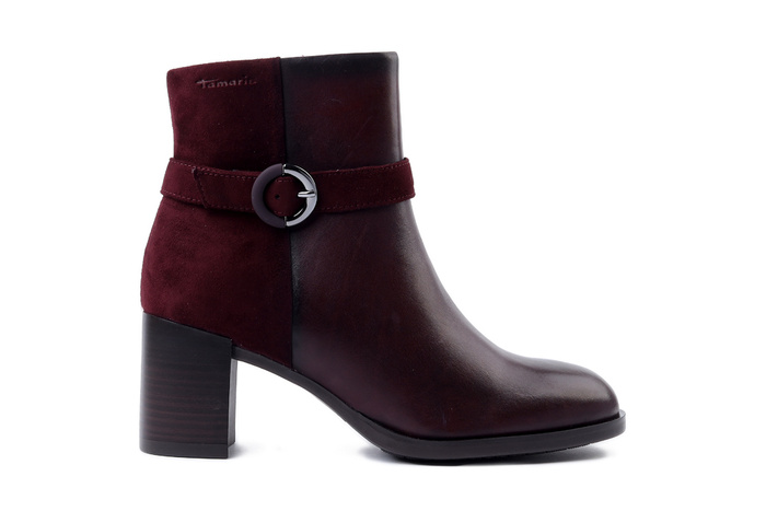 TAMARIS 1-25363-45 537 merlot, botki damskie