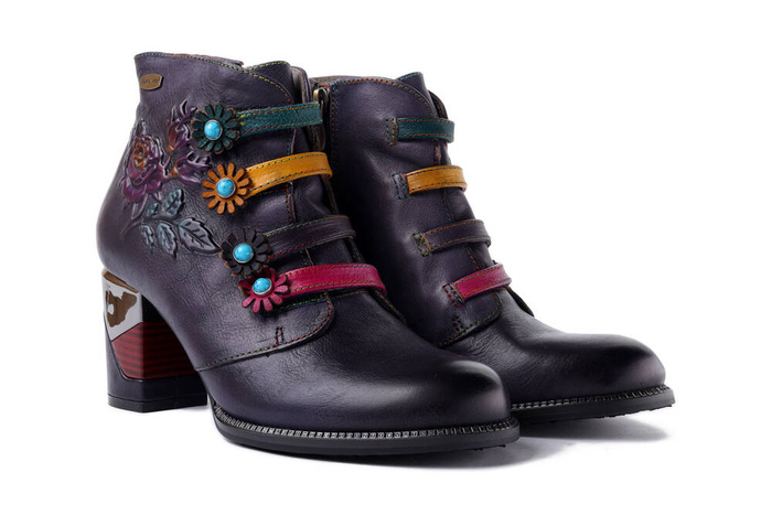 LAURA VITA 006340 Maevao 12 violet, Botki damskie