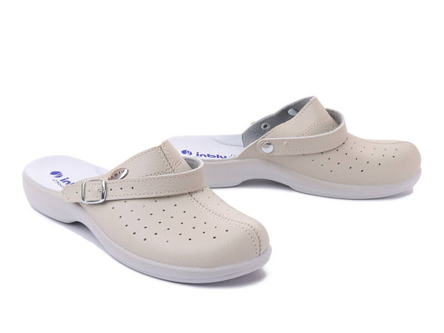 INBLU AE-04 002 beżowy, klapki damskie