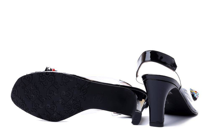 BRENDA ZARO T3610 black, sandały damskie