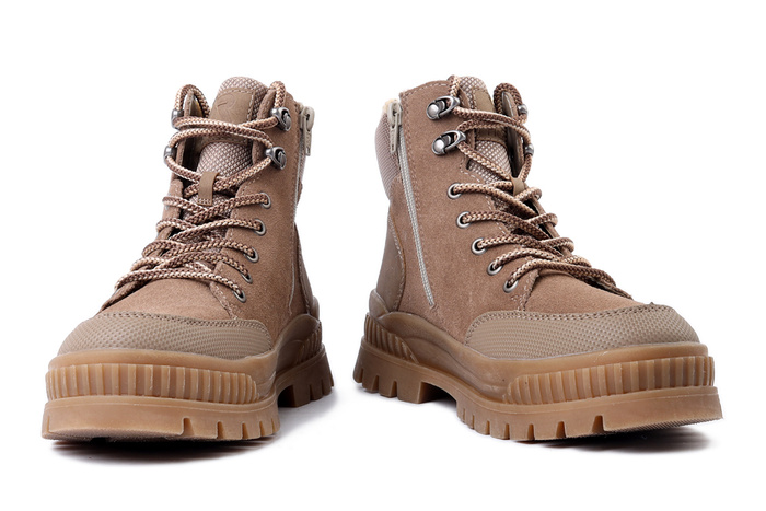 RIEKER TEX W2176-64 beige, trzewiki damskie