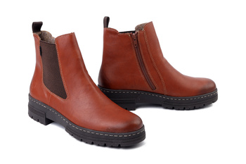 RIEKER 73892-24 brown, botki damskie