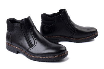 RIEKER 33151-00 black, botki męskie