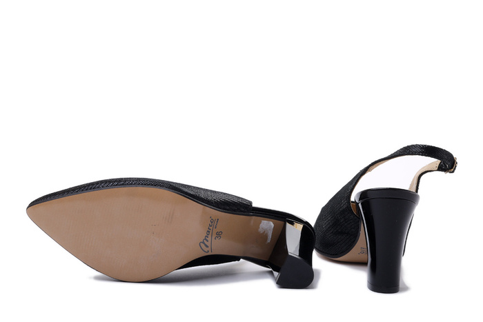 MARCO SHOES 0424P-101-021-1 czarny, czólenka damskie