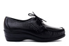 SOLO 065 SZ czarny 2, półbuty mokasyny damskie sznurowane