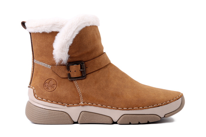 RIEKER 45966-00 brown, botki damskie