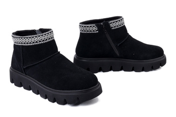 RIEKER W2074-00 black, botki damskie