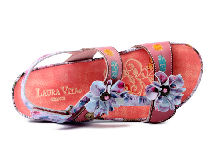 LAURA VITA 0007955 Liloo 06 rose, sandały damskie