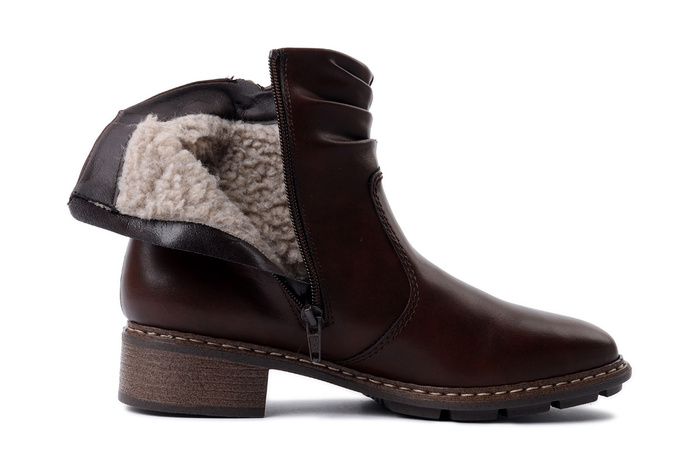RIEKER 77281-25 brown, botki damskie
