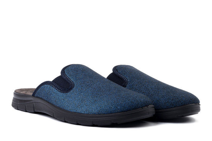 INBLU BG-59 004 granatowy, kapcie męskie