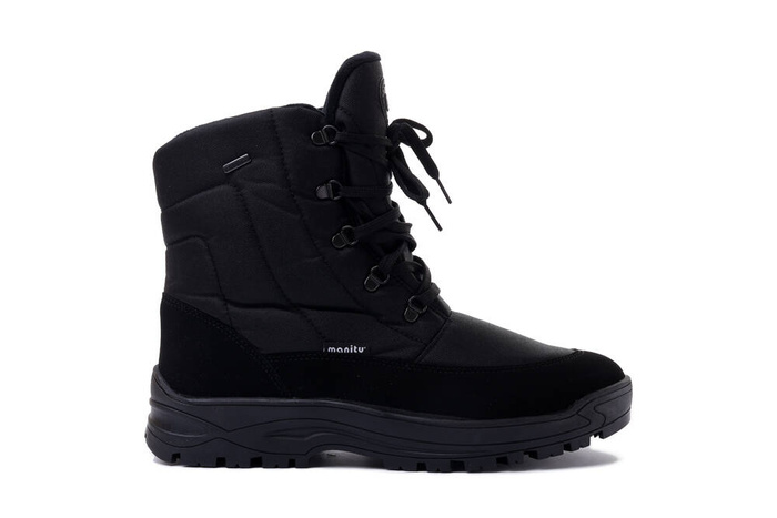MANITU TEX 670063-01 schwarz, śniegowce męskie