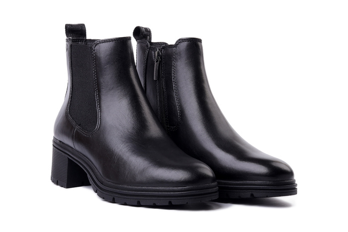 TAMARIS 1-25456-43 001 black, botki damskie