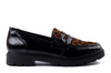 RIEKER REMONTE D2Q02-03 black combination, półbuty damskie
