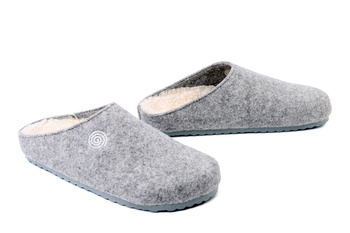 DR. BRINKMANN 320261-91 hellgrau, kapcie damskie