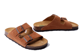 DR. BRINKMANN 600134-21 cognac, klapki damskie/męskie