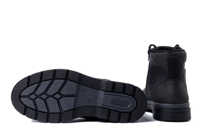 RIEKER TEX F7010-00 black, trzewiki męskie