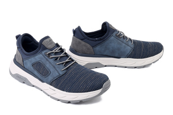 RIEKER 06150-14 blue, półbuty męskie