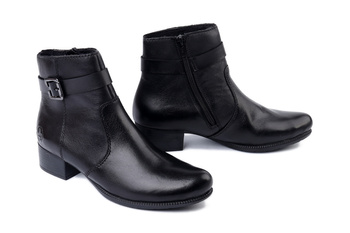 RIEKER 78664-00 black, botki damskie
