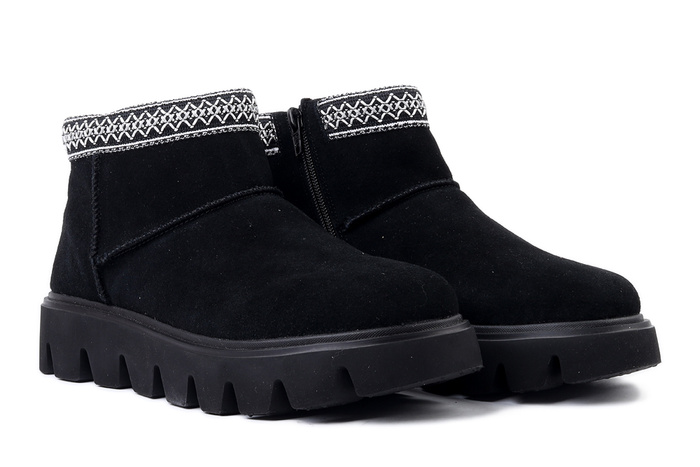 RIEKER W2074-00 black, botki damskie