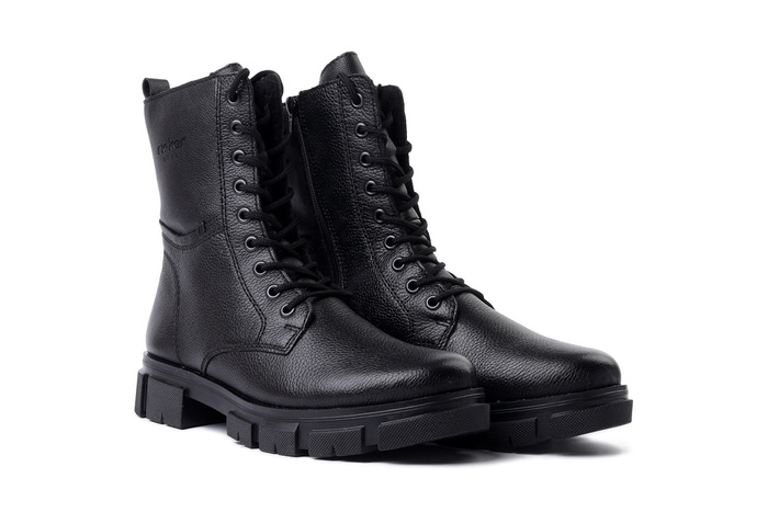 RIEKER Y7116-00 black, trzewiki damskie