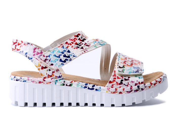 RIEKER V1364-90 multi, sandały damskie