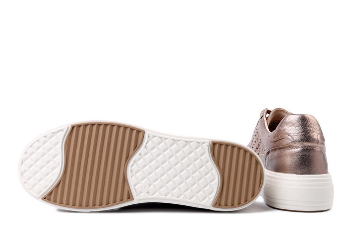 CAPRICE 9-23719-44 341 taupe metallic, półbuty damskie